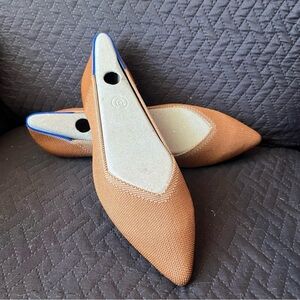NWOB Rothy's Brown and Blue Flats - Size 12